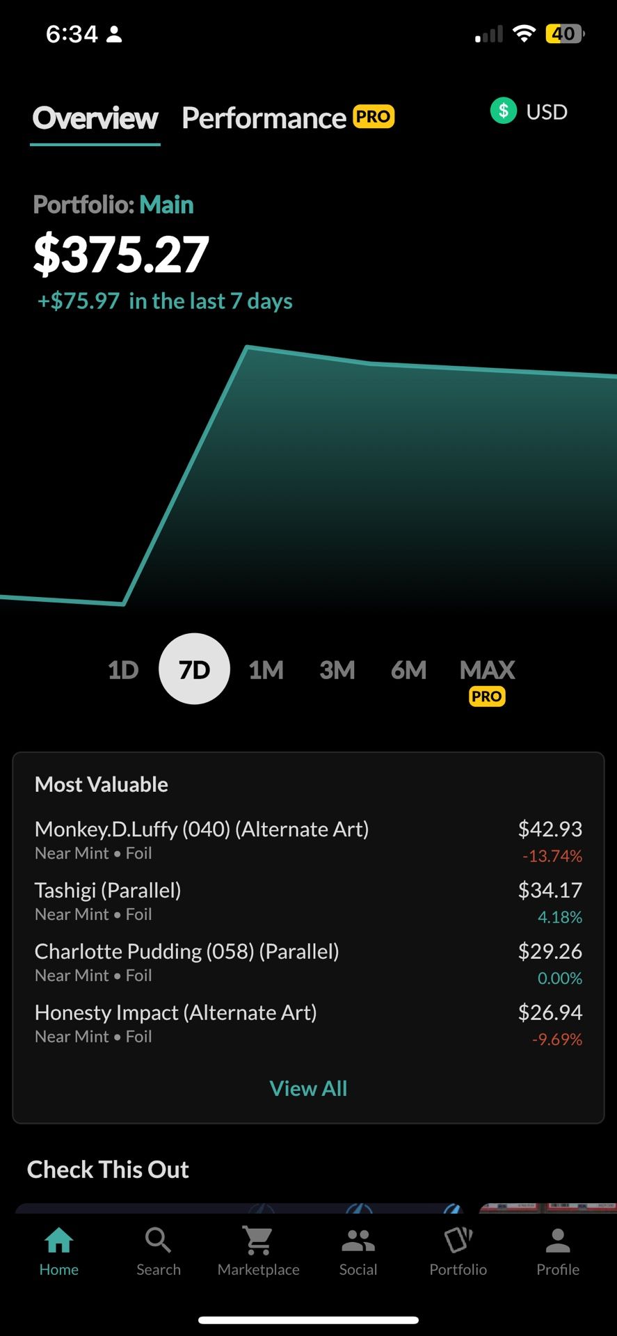 New/Sleeved One Piece Cards