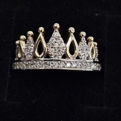 14kt Real Gold Crown Ring 