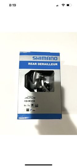 Shimano Altus RD-M310 Rear Derailleur - 7,8 Speed, Silver Long Cage NEW