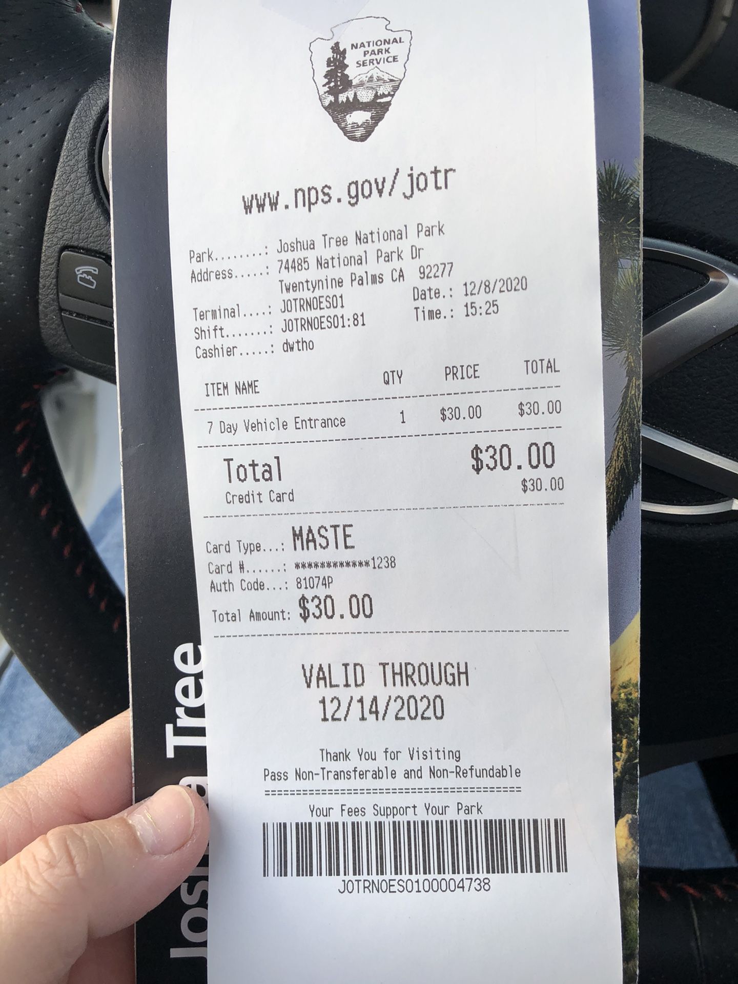 Joshua Tree Ticket