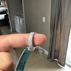 Silver 925 Moissanite Ring. Size 6 