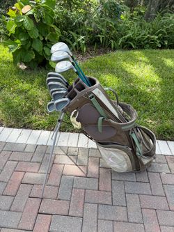 Ladies Wilson prestige golf club set. Complete matching set with Nike golf bag RH