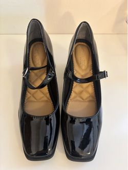 Rachel Zoe black Patton leather heels
