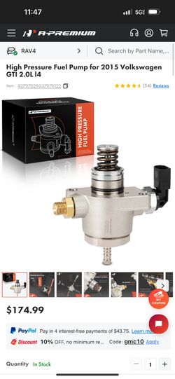 2009-2017 High Pressure Fuel Pump for Volkswagen/Audi