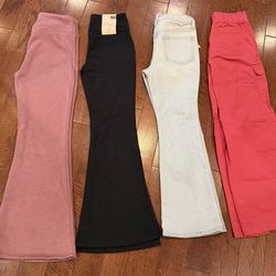 Lot of 4 Pair of Girls Size 10 & 10/12 Pants $35