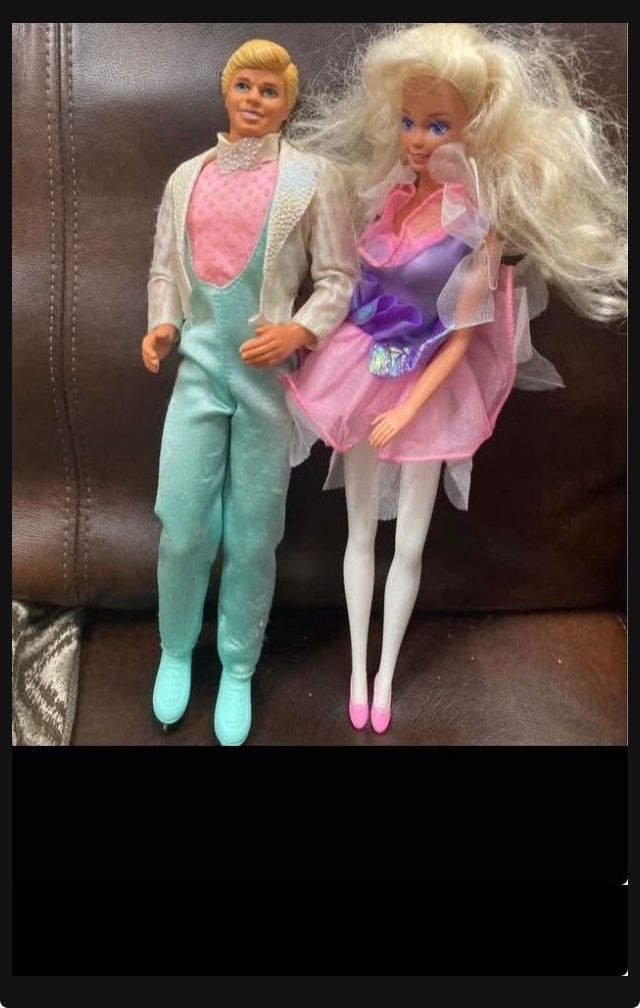Ken and Barbie dolls