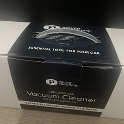 Power Practical Cordless Handheld Vacuum Cleaner, Rechargeable Portable Car Vacuum with Strong Suction, Bag and Accessories, Small Vacuum for Car, Sof