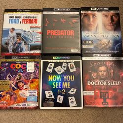 4K Ultra HD movies $20 each