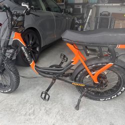 E Bike Frame, Tires, Old Electric Harness