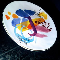 Altar'd State Hand Painted Letter "J" Trinket Plate