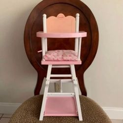 Corelle Doll High Chair And Doll New
