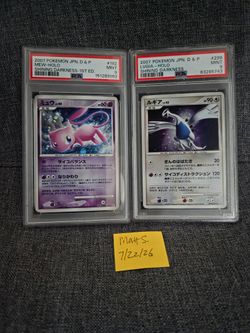 PSA 9 Mew & Lugia Shining Darkness
