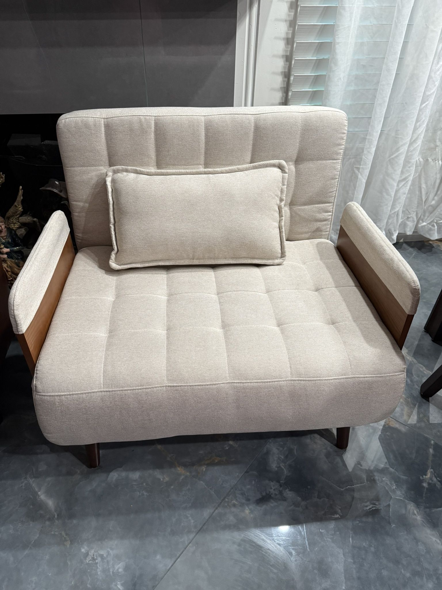 Kikumi Upholstered Sofa Chair, Reclining Sofa