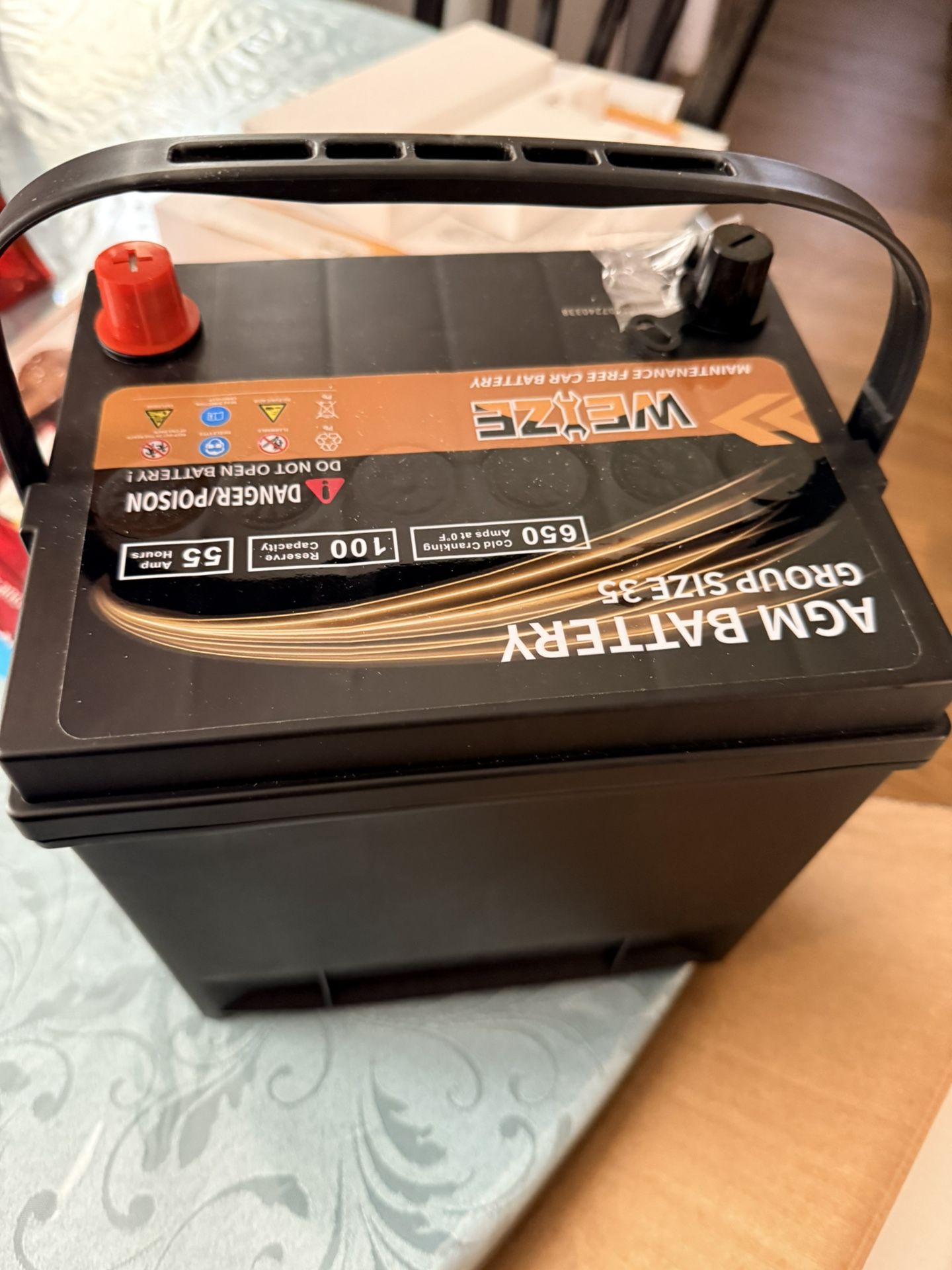 Car battery / Best Offer Accepted (NEW UNUSED) Group 35 Weize