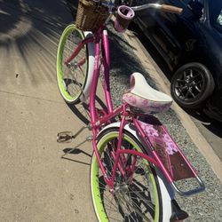 Huffy Panama Jack Women’s 26″ Beach Cruiser – Pink – Lightly Used, Garage-Stored