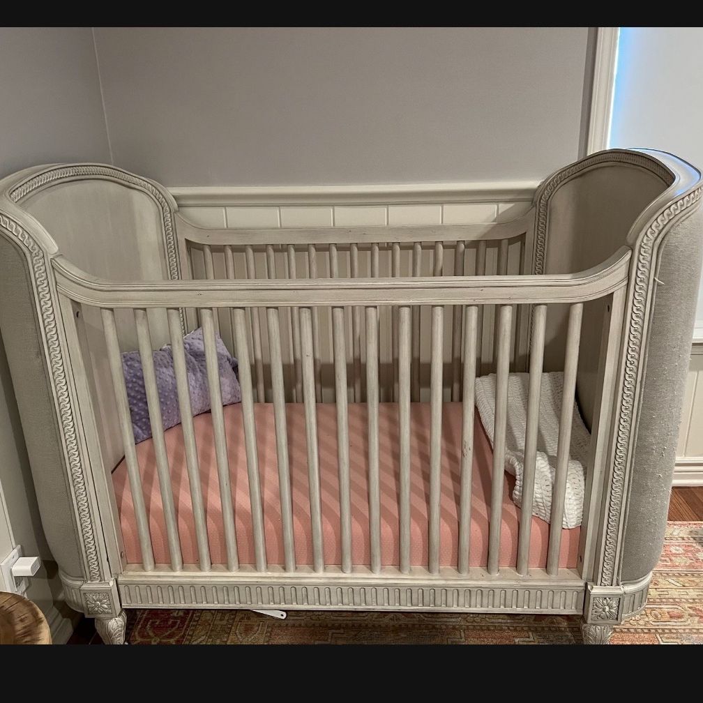 Restoration Hardware Belle elocuent Upholstered Crib