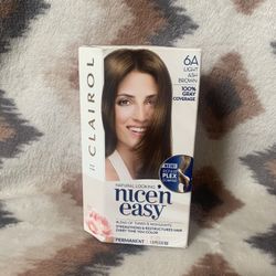 CLAIROL ~ Nice 'N Easy ~ Permanent ~ 6A Light Ash Brown Hair Color