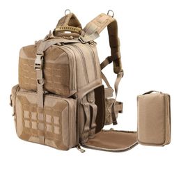 Mochila táctica de rango, bolsa  con 3 estuches de transporte para caza
