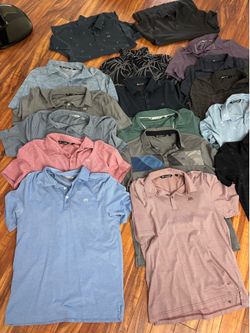 17 Travis Matthew polos Sz Medium