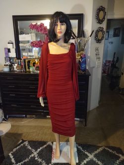 Burgundy Dress