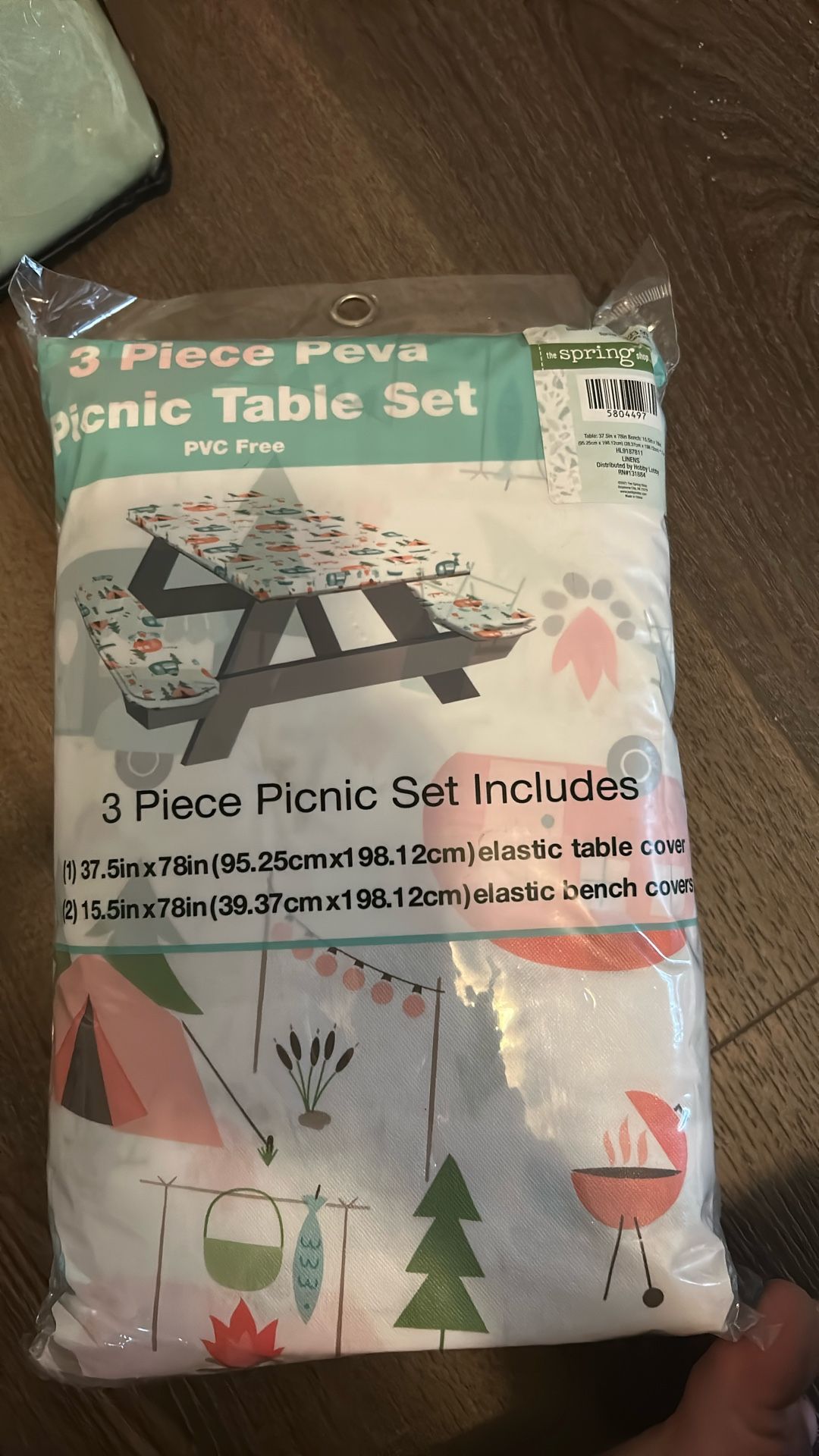 3pc Peva Picnic Table Set