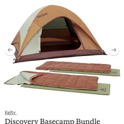 NEW Kelty Discovery Basecamp Bundle - Tent, Sleeping Bags, Pads