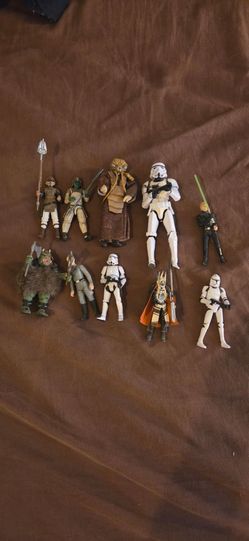 Star wars action figure lot, black Series, retro carded