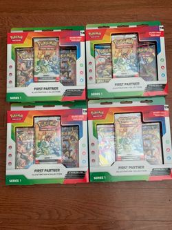 Pokemon First Partner Illustration Collection Series 1 New Sealed