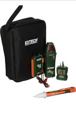 Extech CB10-Kit - Kit de resolución de problemas eléctricos portátil con 5 funciones
Buscador de disyuntores, probador de receptáculos GFCI, voltaje s