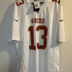 WHITE 49er #13 BROCK PURDY  Authentic Nike Jersey