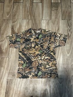 Vintage Jerzees Outdoors Mossy Oak Camo  T-Shirt