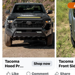 Hood protector with light