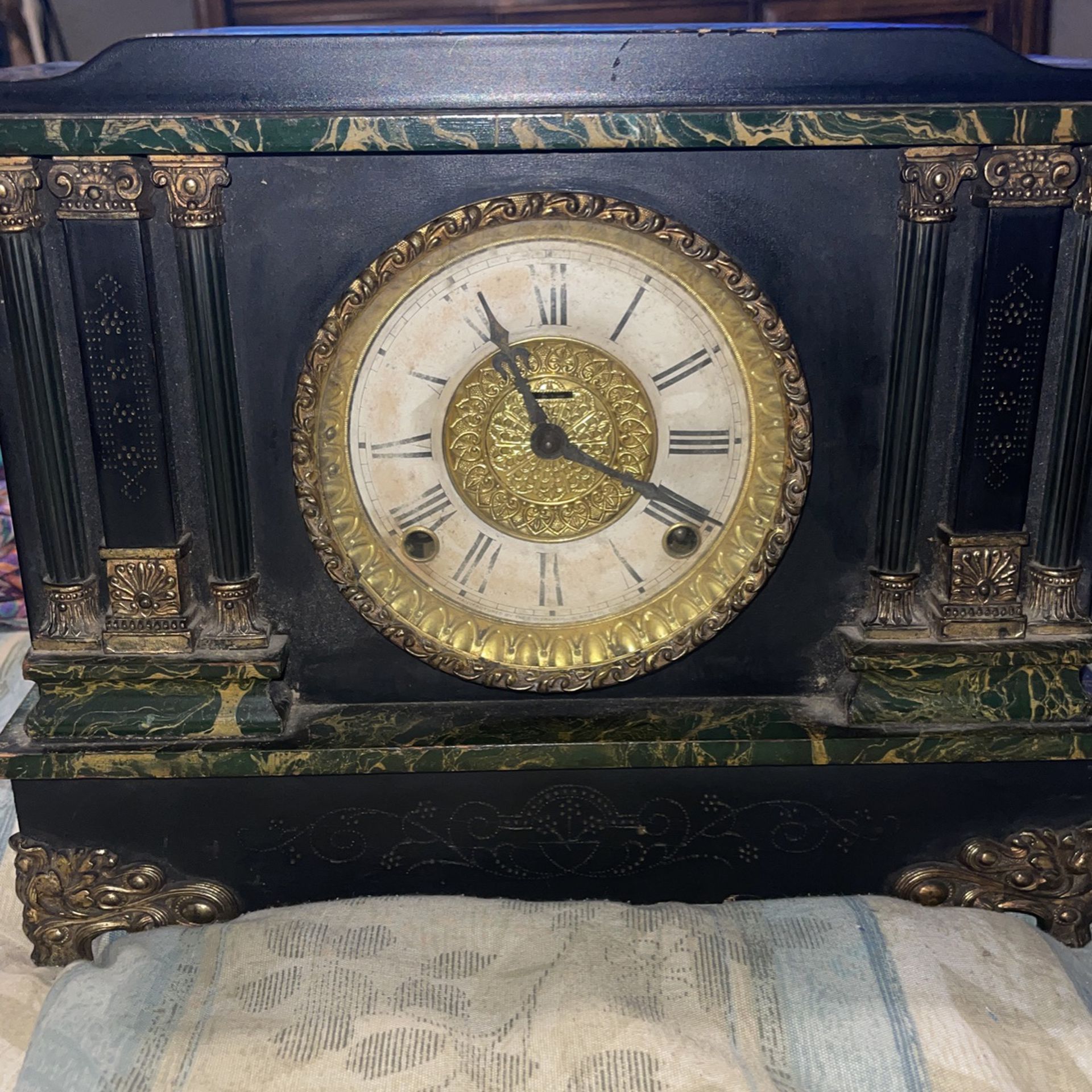 Antique E.A. Horstmeyer Mantle Clock