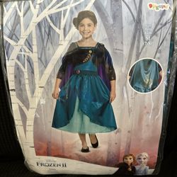 Anna Frozen Halloween Costume (size:7/8) 