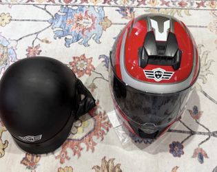 Helmets $50 Each New-Red Xxl -Black Large 