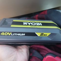 RYOBI 40v Lithium 2.0ah BATTERY