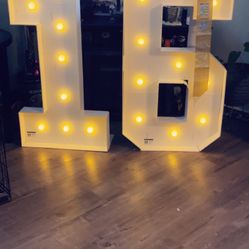 Birthday Decoration 16 With Lights 