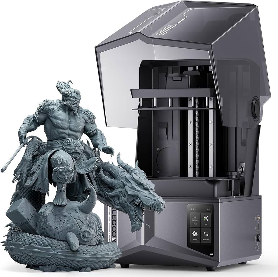 ELEGOO Saturn 4 Ultra 12K Resin 3D Printer, with Smart Automatic Leveling, 10-Inch 12K Monochrome LCD, 150mm/h Faster Printing Speed,8.62x4.84x8.66 In