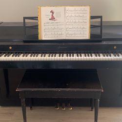 Piano With Bench