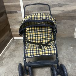 Graco Tollytots Doll Stroller Blue Yellow Cochecito De Muñeca