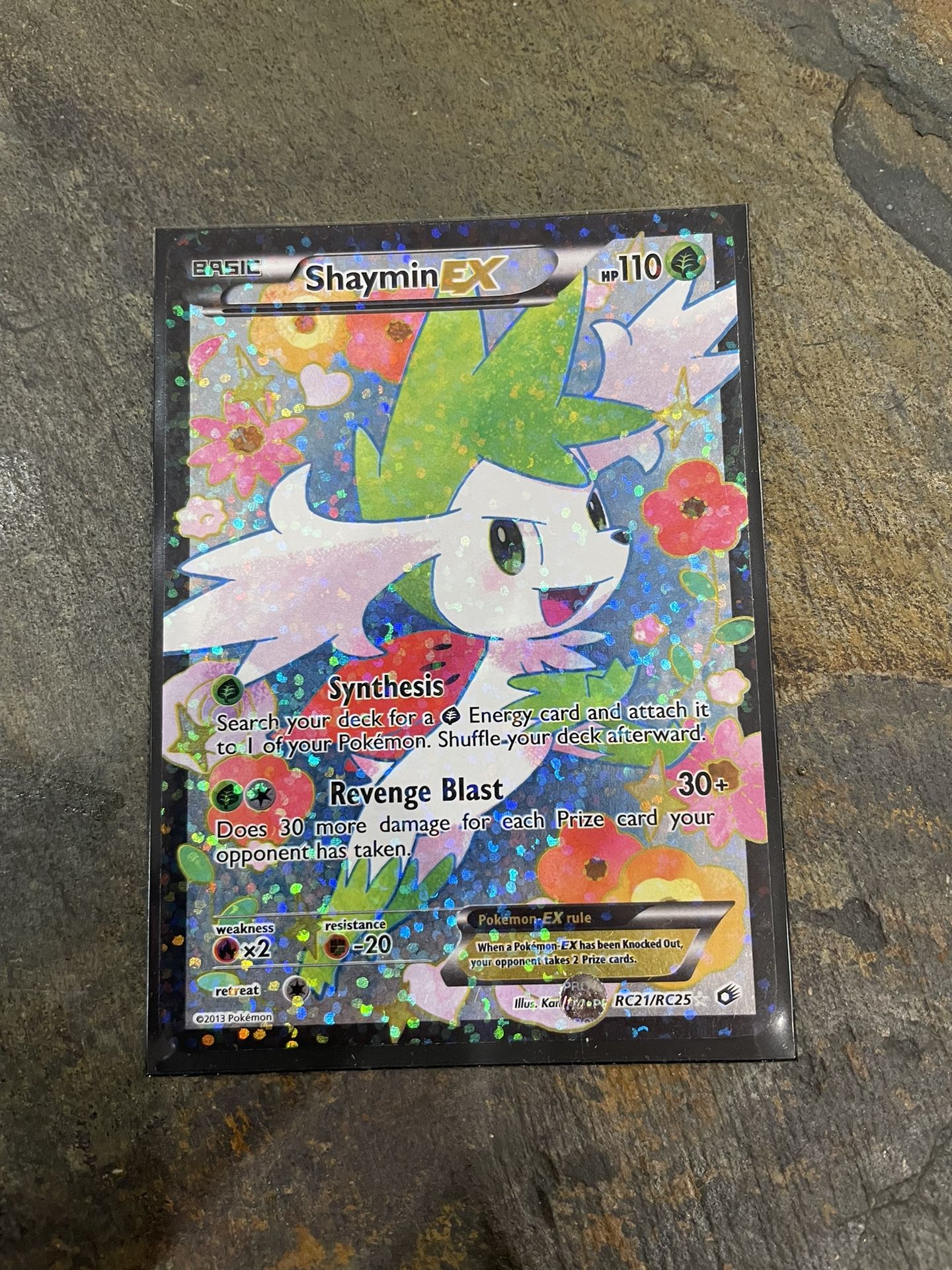 Shaymin EX Full Art Pokmon Card