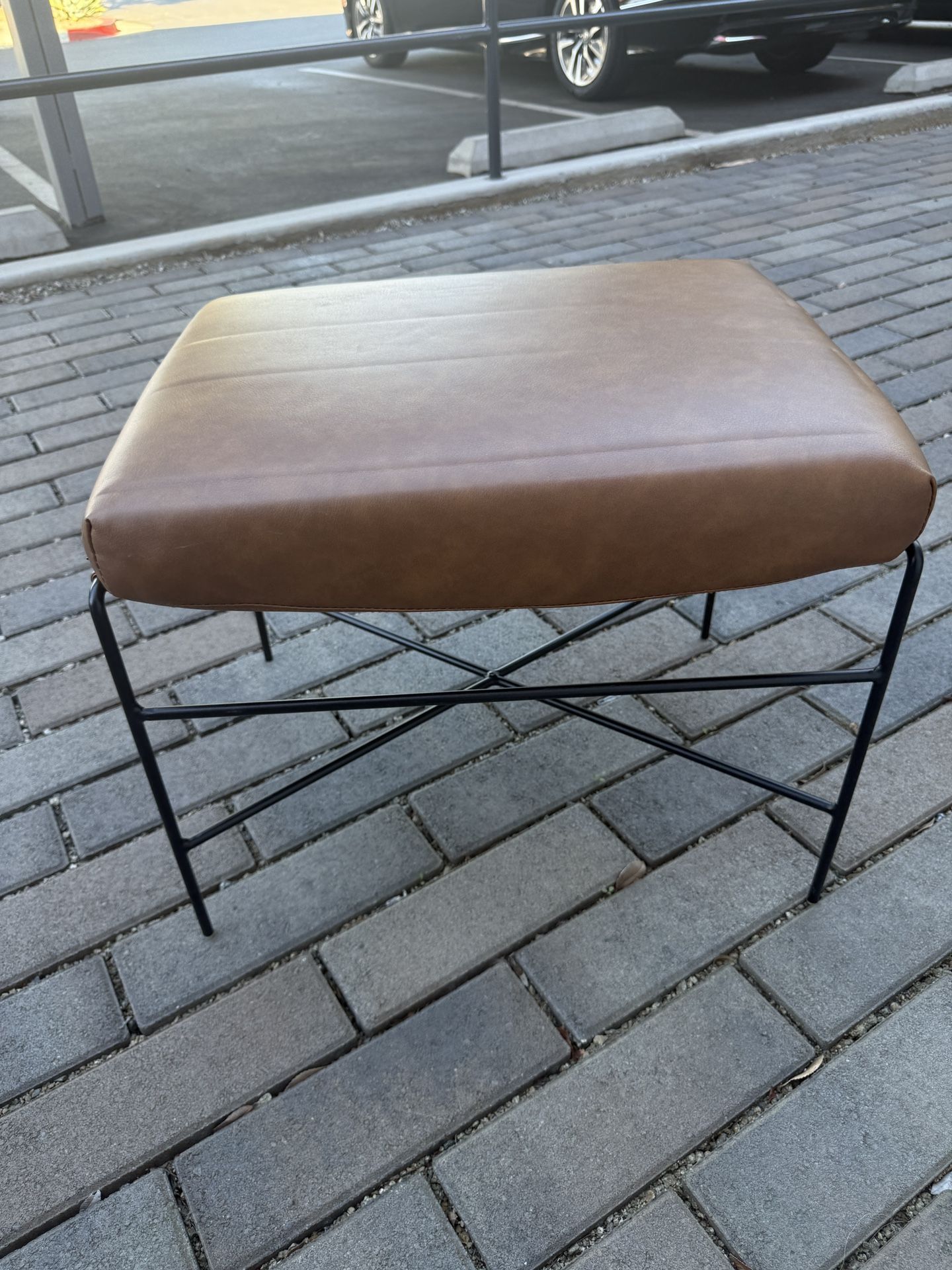 Brown Target Stool