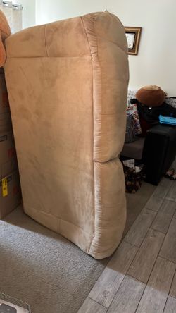 Suede love seat for sale