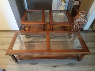 Vintage 1-Coffee table and 2-End tables