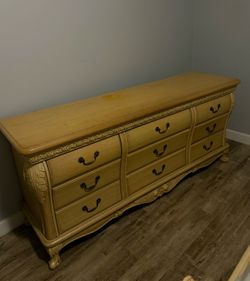 Dresser with mirror