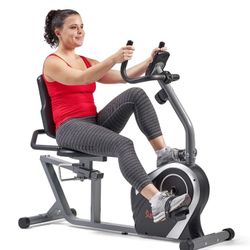 Magnetic Recumbent Bike Exercise Bike, 350lb Capacity, Easy Adjustable Seat, Monitor, Pulse Rate Monitoring, New in Box 