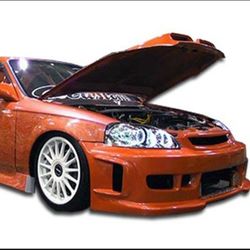 Ground Effects HONDA CIVIC BW FRONT BUMPER 96 97 98 1996 1997 1998 Body Kits Bodykits Bodykit Body Kit Liquidation Sale 