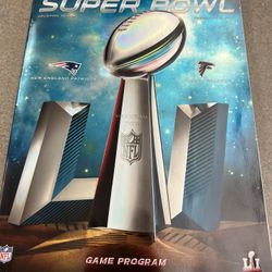 Super Bowl LI Game Program.  Patriots Vs. Falcons 2017