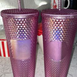 Walt Disney World 50th Anniversary Geometric Starbucks Tumbler with Straw – Pink