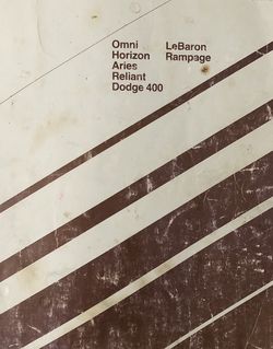 82 Dodge Engine Performance Manual